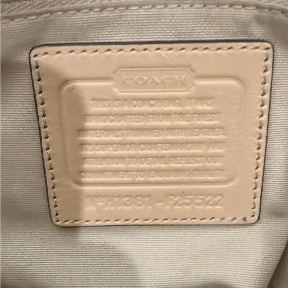 Coach Canvas Tote in Brown and Tan Signature Print - Picture 4 of 7